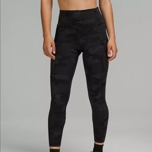 lululemon athletica Black Camo Leggings